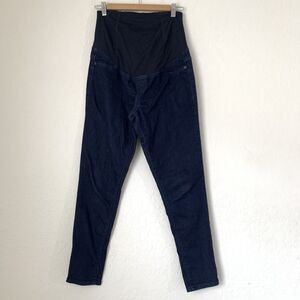 Isabel Maternity Jeans‎ Jegging 4/27 Dark Wash Blue Over Belly Panel  Stretch